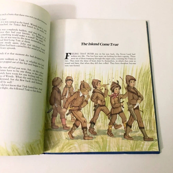 Vtg 1985  Peter Pan J M Barrie Dean Hardcover Book Neil Grant - Picture 16 of 16